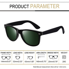 Joopin Polarized Sunglasses Men Women, Classic Square Sun Glasses 100% UV Protection Driving Fishing