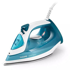 Philips Steam Iron Series 3000-2100W, 140 G Steam Boost, Ceramic, 30g/min Continuous Steam, 300ML, Blue - DST3011/26