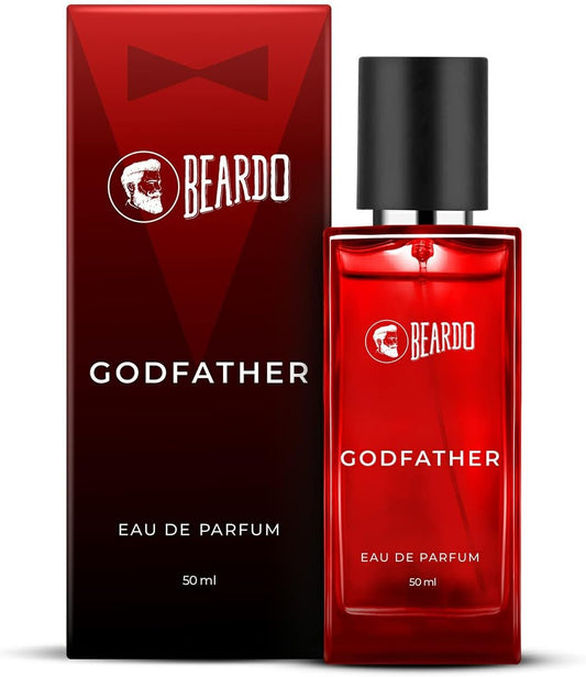Beardo Godfather Perfume for Men, 50ml Aromatic, Spicy Long Lasting Fragrance for Date Night Body Spray Valentine's Day Gift for Husband or Boyfriend
