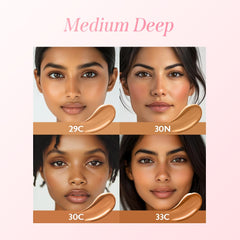 Cushion Foundation, 24H Flawless Skin, Radiant Shine, No Oxidation, Long-Lasting, Non-Creasing, 60% Hydrating Skincare Infused Korean Foundation, Valentines Gifts (29C Walnut)