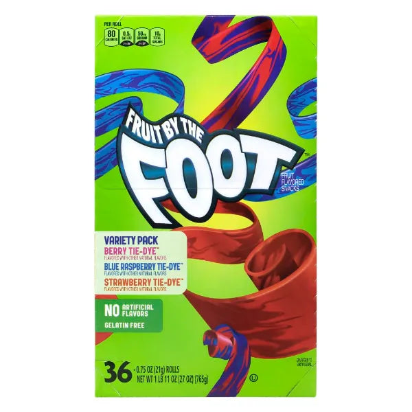 Fruit by the Foot Betty Crocker Strawberry/Berry Tie-Dye/Color By The Foot, 36 ct, 27 oz