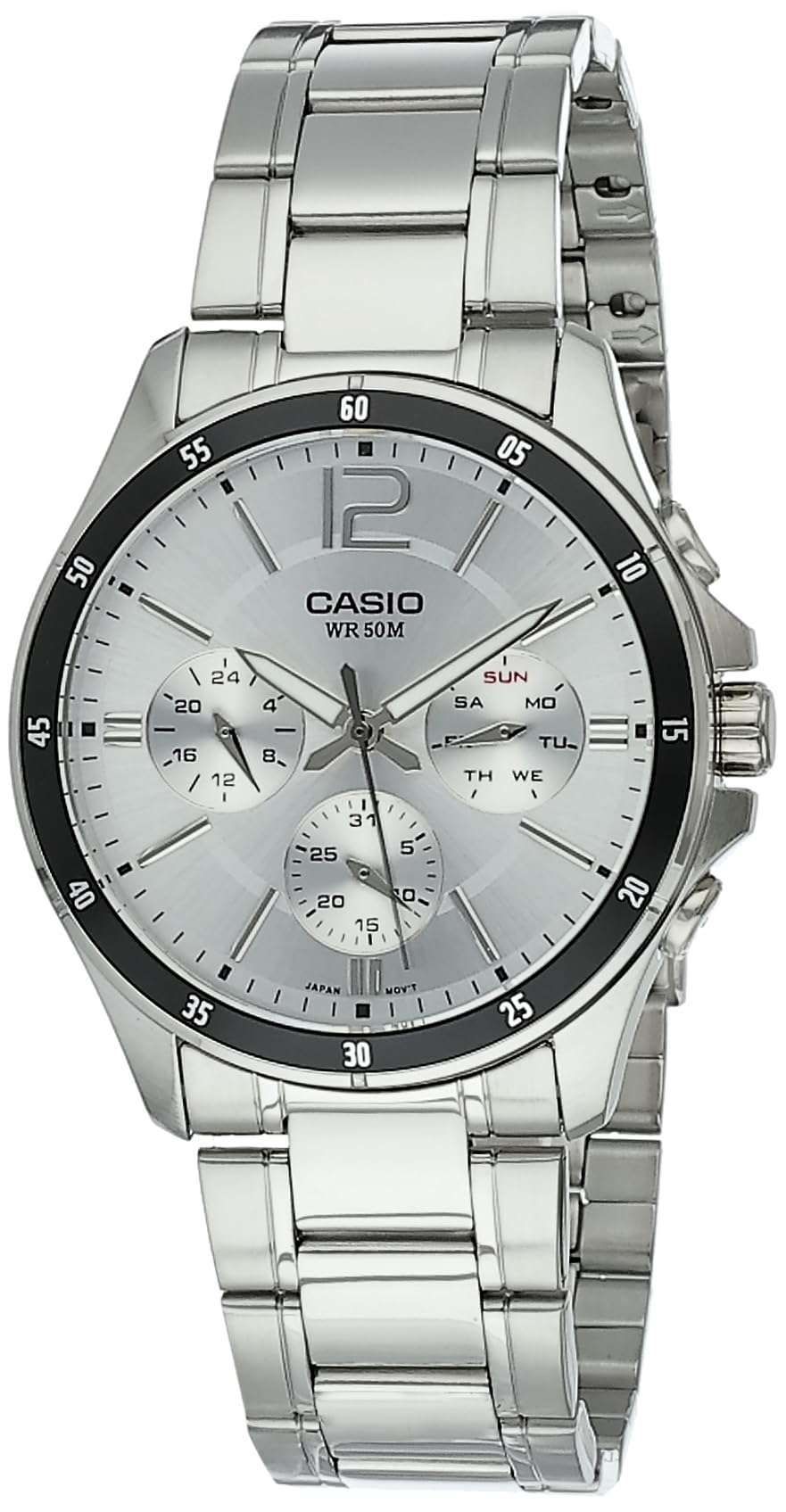 Casio Stainless Steel Analog Watch Silver