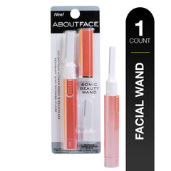 About Face Kai Sonic Beauty Wand - Battery Operated Hair Remover, Eyebrow Shaper, Epilator for Face, Chin & Lip