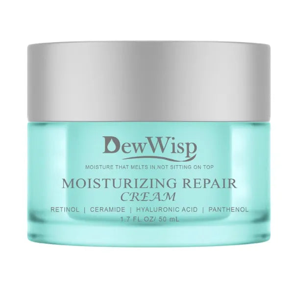 DewWisp Moisturizing Repair Cream with Retinol, Ceramide, Hyaluronic Acid, Panthenol, Face Moisturizer for Skin Care, 1.7 FL OZ