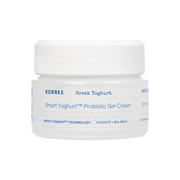 KORRES Greek Yoghurt Nourishing Probiotic Gel Cream Moisturizer, 1.4 Fl Oz