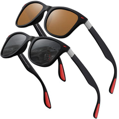 Polarized Sunglasses Mens Womens Cool Fishing Driving Hiking Ultralight Retro Wrap Around Travel sun glasses UV Protection