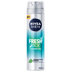 NIVEA MEN Shaving Gel, Fresh & Cool Mint Extracts - 200ml