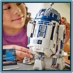LEGO Star Wars R2-D2 Model Set, Buildable Toy Droid Figure for 10 Plus Year Old Kids, Boys & Girls, with 25th Anniversary Darth Malek Minifigure and Decoration Plaque, Memorabilia Gift Idea 75379