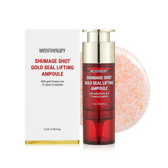 MEDITHERAPY Shumage Shot Gold Seal Lifting Ampoule, Gold Threads and Collagen Serum for Anti-wrinkles, Lifting Ampoule, Glowing Skin, Korean Skincare - 0.4 fl.oz