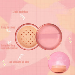Loose Setting Powder, Waterproof Matte Finshing Powder, Face Makeup Powder, Lightweight Skin Finish Powder for Oil control, 6g(#222 DarkZHANGZONG skinned)