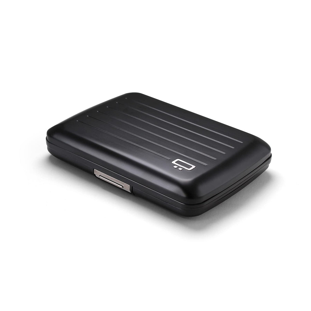Aluminium Smart Case V2 Wallet - Metal Clasp - RFID Blocking Card Holder - Holds up to 10 Cards and Banknotes - Aluminum Black