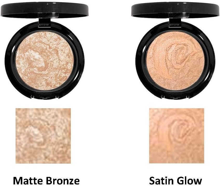 (Matte Bronze) - Beauty Deals Baked Finishing Powder Featherlight Sheer Bronzer (Matte Bronze)