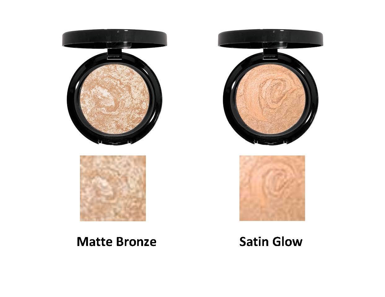 (Matte Bronze) - Beauty Deals Baked Finishing Powder Featherlight Sheer Bronzer (Matte Bronze)