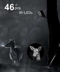 NALACAL Trail Camera, 4K 48MP WiFi Hunting Game Camera, 0.2s Trigger Time Deer Trail Camera, Infrared Night Vision IP67 Waterproof Wireless Wide Angle Trail Camera, for Outdoor Wildlife Monitoring