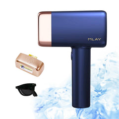 MLAY T14 Hair Removal Device With Ice Cooling Function,500000 Flashes,Permanent Hair Removal For Women And Men, 5 Energy Levels,Painless Epilator For Whole Body (HR+Bikini lamp)