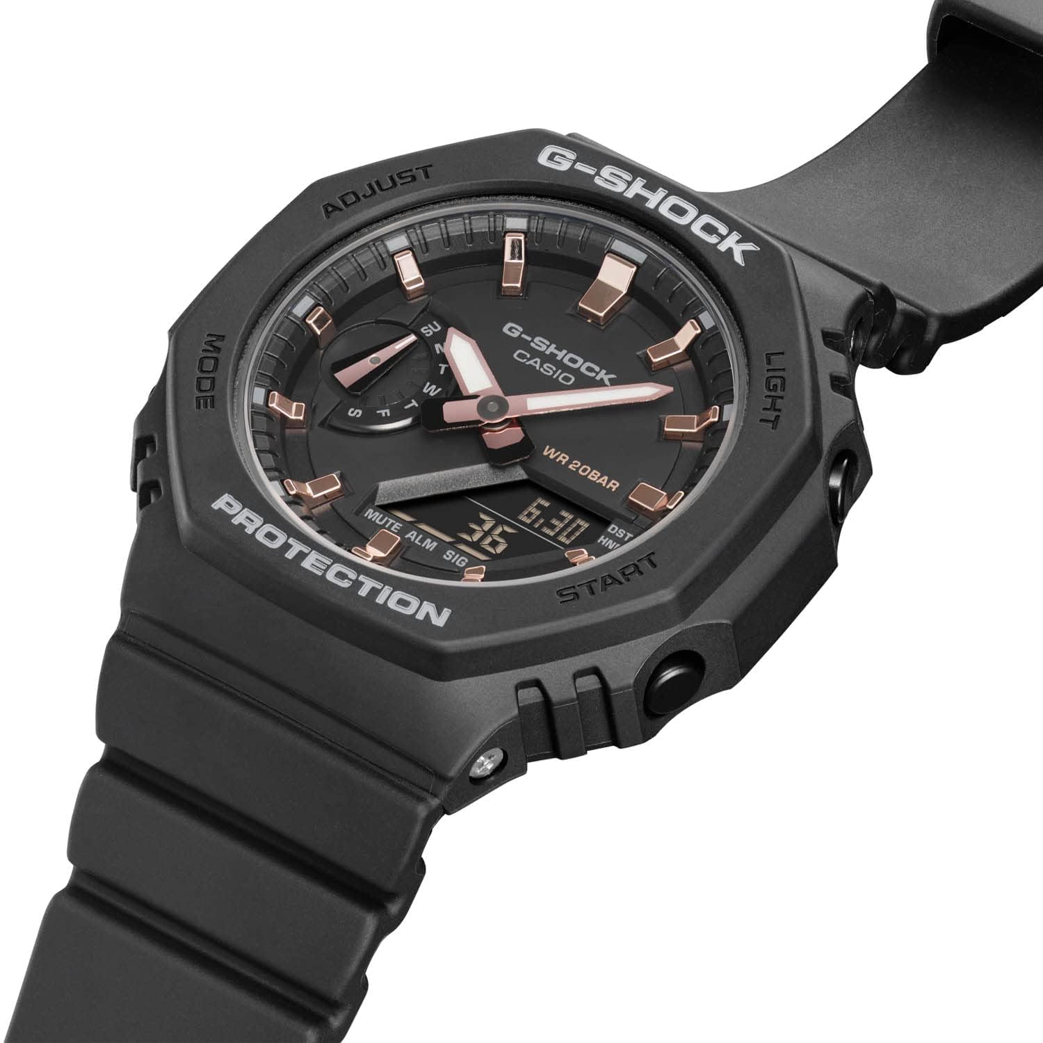Casio G-Shock Analog-Digital World Time Watch - Black / Gold