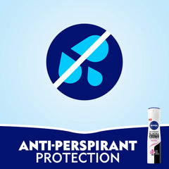 NIVEA MEN Antiperspirant Spray for Men, Black & White Invisible Protection Original, 2x150ml & Black & White Invisible Original, Antiperspirant For Women, Spray 150ml, Pack Of 2
