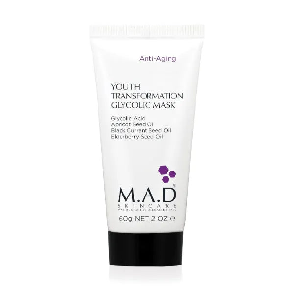M.A.D Skincare Anti-Aging Youth Transformation Glycolic Mask 2 oz