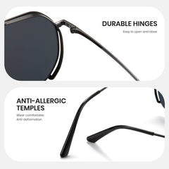 Cyxus Sunglasses for Men Women Classic Polarized Sunglasses UV400 Protection Anti Glare for Driving Outdoor