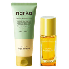 NARKA Leave-In Conditioner Hair Milk & Satin Anti-Frizz Hair Oil Duo