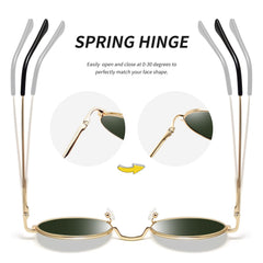 Joopin Round Polarized Sunglasses for Men Women, UV Protection Sun Glasses Small Circle Hippie Lennon Shades Sunglasses