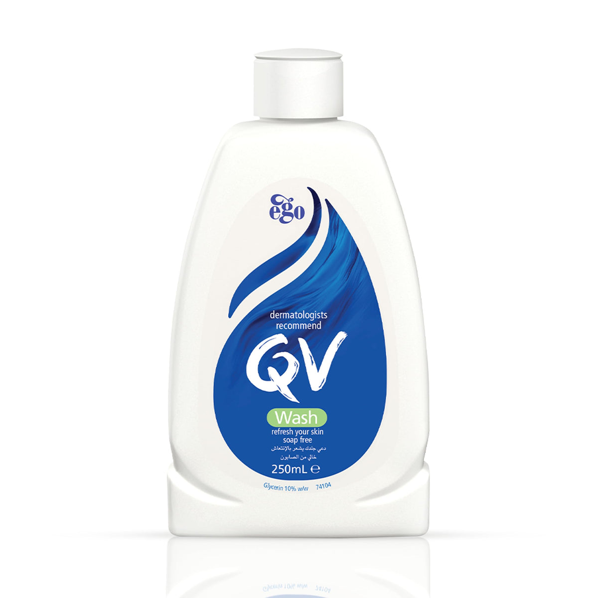 QV Wash, Soap-Free, Fragrance-Free & pH-Balanced, Hydrating Cleanser - 250ml
