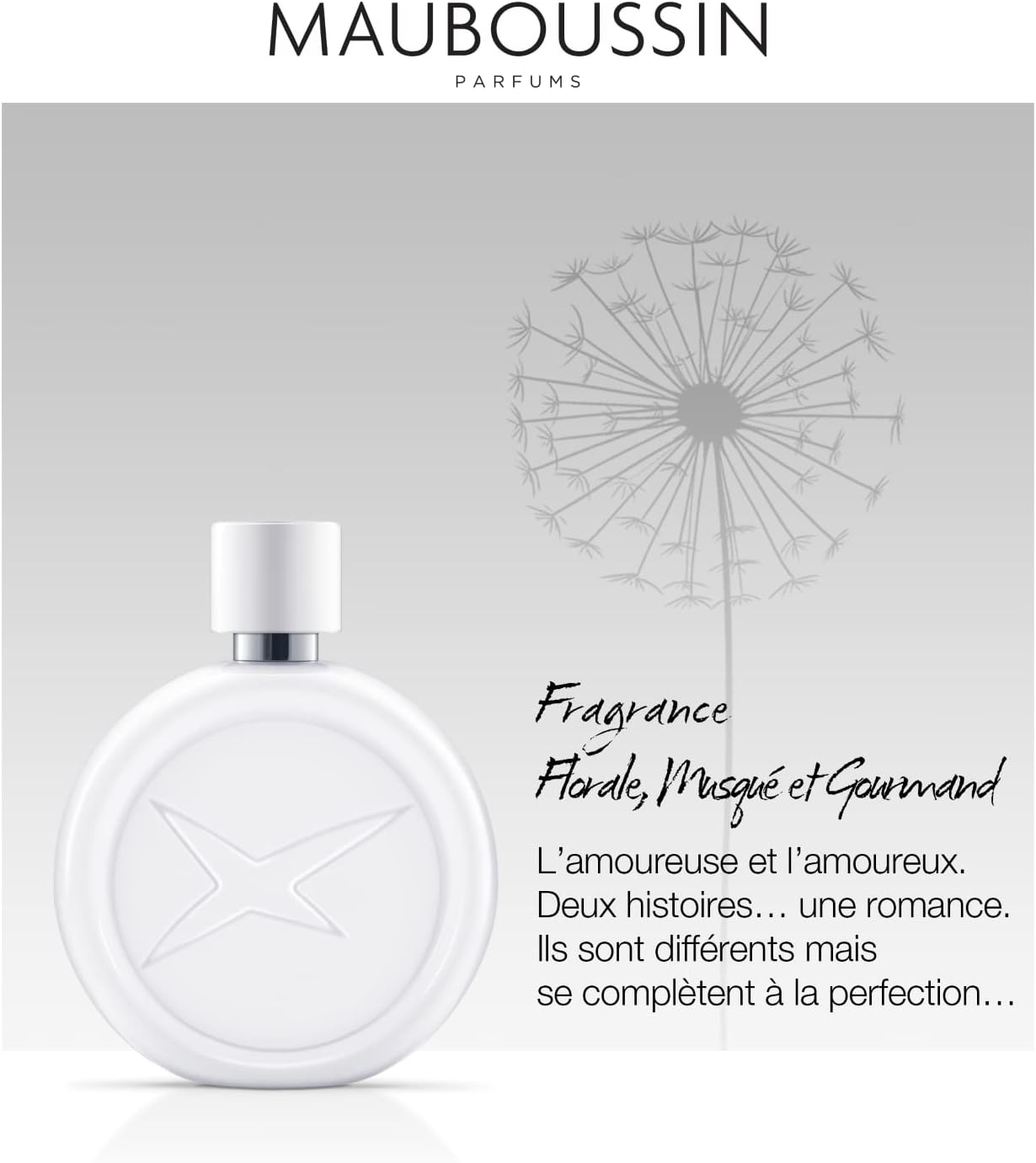 Mauboussin - Une Histoire de Femme Sensuelle 90ml (3 Fl Oz) - Eau de Parfum for Women - Floral, Musky & Gourmand Scents