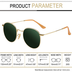Joopin Polarized Semi Rimless Sunglasses Men Women, Classic Half Frame Sun Glasses UV400 Protection