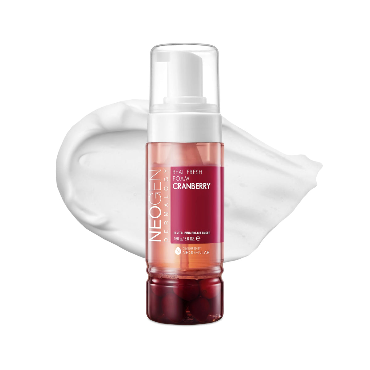 NEOGEN DERMALOGY Real Fresh Foam Cleanser 5.6 Fl Oz 160g - Hydrating Gentle Cleansing with Clean Beauty