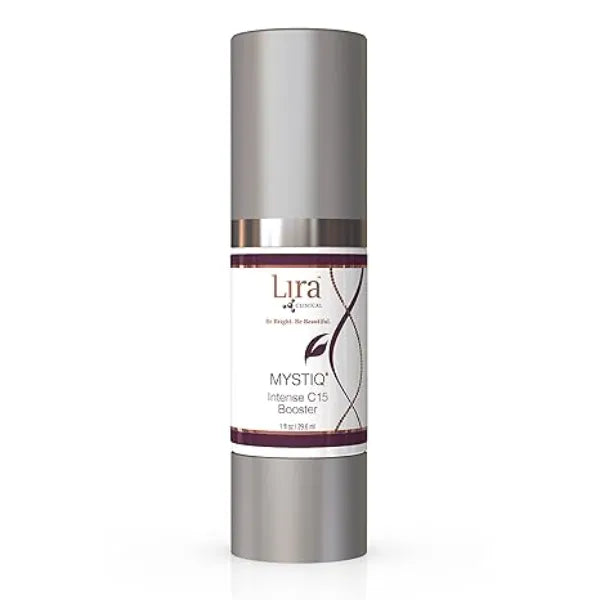 Lira Clinical MYSTIQ Intense C15 Booster Intense 15% Vitamin C Serum Serum for Pore Minimizing & Dark Spots with Plant Stem Cells & Hyaluronic Acid 1 fl oz