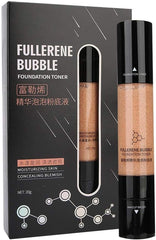 Foundation Makeup, Fullerene Bubble Moisturizing Makeup Primer Skin Brightening Concealer Make-Up Base Cosmetic Tool(Skin Color)