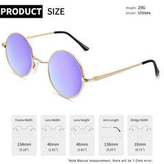 Joopin Round Polarized Sunglasses for Men Women, UV Protection Sun Glasses Small Circle Hippie Lennon Shades Sunglasses