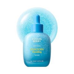 EQQUALBERRY Hyaltoin Flooding Smoothie Serum Deep Hydrating Korean Skin Care with 11 Hyaluronic Acids, Ectoine & Glacier Water, Barrier Strengthening with 5 Ceramides, Fresh Glow (1.01oz / 30ml)