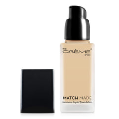 The Crème Shop Luminous Ivory Liquid Foundation Matte Finish. Lightweight Buildable To Full Coverage. Mannequin Glowy Effect. -Match Made, 12