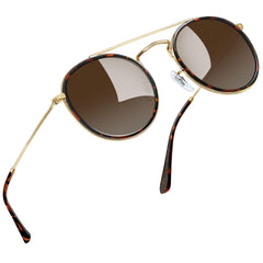 Joopin Polarized Semi Rimless Sunglasses Men Women, Classic Half Frame Sun Glasses UV400 Protection