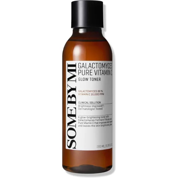 SOME BY MI Galactomyces Pure Vitamin C Glow Toner - 6.76Oz, 200ml - Korean Daily Vitamin C Face Toner for Skin Brightening - Glass Skin Routine with Skin Texture, Elasticity Care - Korean Skin Care