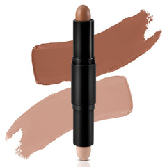 Apooliy Cream Contour Stick Bronzer Highlighter Face Shaping & Contouring Matte Makeup Long Lasting Waterproof
