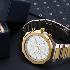 Stile Men's Watch, Chronograph, Quartz Watch - 45 mm - Multicoloured