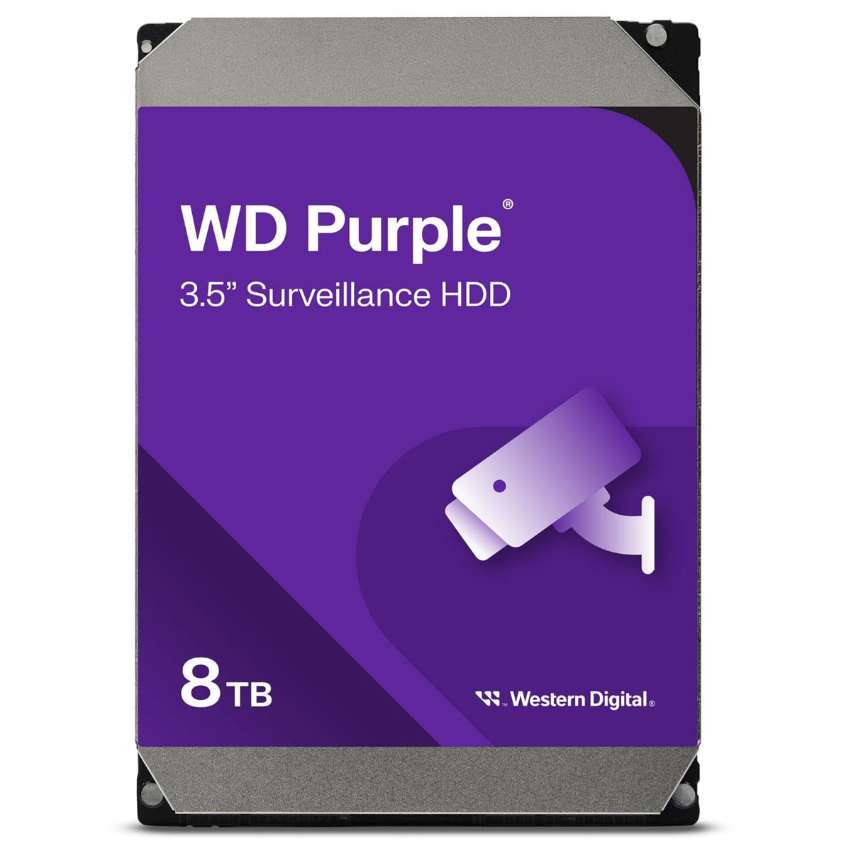 Western Digital 8TB WD Surveillance Internal Hard Drive, Purple - SATA 6Gb/s, 128MB Cache, 3.5" - WD84PURZ