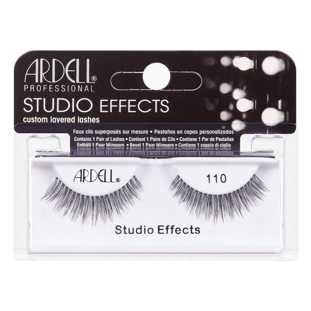 Ardell Professional Studio Effects, Custom Lavered Lashes, Strip Lashes, Full Volume and Extra Long Length- 110