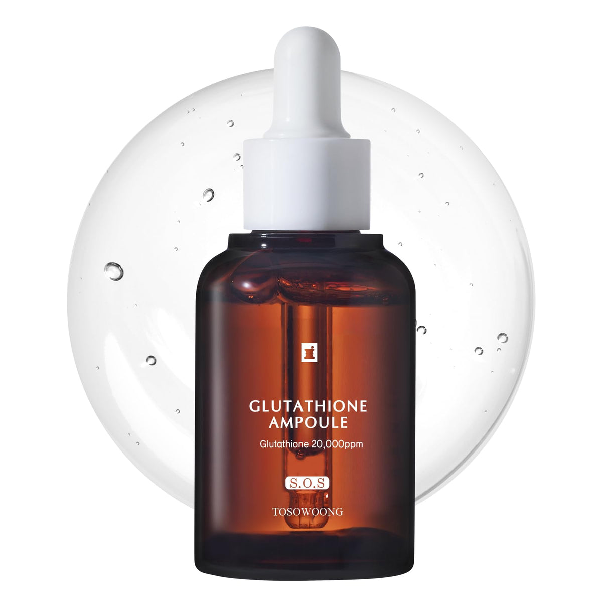 Tosoong Glutathione Serum with 20,000ppm Glutathione, Niacinamide, and Hyaluronic Acid, Supports Even Skin Tone, Elasticity, and Healthy Skin, Korean Skin Care, 30ml, 1.01 fl oz