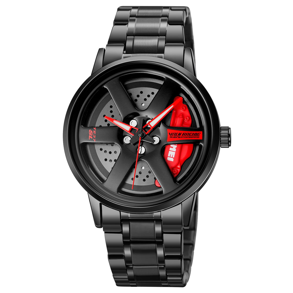 SKMEI Men's Watch New Wheels Rolling Creative Fashion Che Youhui League Fans Butterfly Double Snap Gift Wristwatch - 1787 - RED