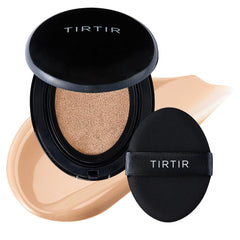 TIRTIR Mask Fit Black Cushion Foundation - Japan's No.1 Choice for 72-Hour Flawless Coverage with Semi-Matte Finish (23N Sand, 0.63 Count (Pack of 1))