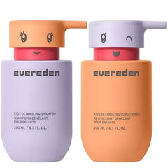 Evereden Happy Hair Duo Kids Shampoo and Conditioner Set Clean, Vegan, & Tear Free Detangles, Strengthens, & Smooths All Hair Types