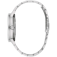 Bulova Men's Classic Dress 3-Hand 21- Jewel Automatic Watch, 42 Hour Reserve, Hack Feature, Sub-Second Hand, Open Aperture Dial, Exhibition Case Back, 42mm - Stainless Steel/ Blue Dial