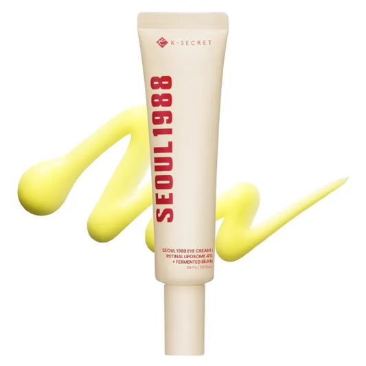 K-SECRET SEOUL 1988 Retinal Eye Cream | Retinal Liposome 4% for Dark Circles & Crow's Feet Care | Niacinamide, Bakuchiol, and Fermented Bean | Korean Skincare, 30ml / 1.01 fl oz