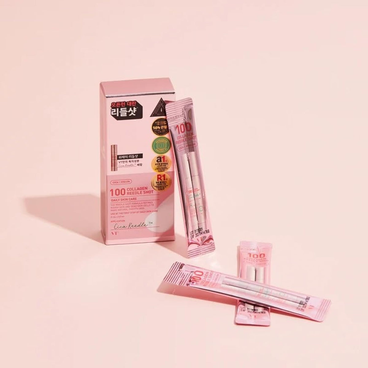 VT COSMETICS 100 COLLAGEN REEDLE SHOT STICK POUCH (10ea)