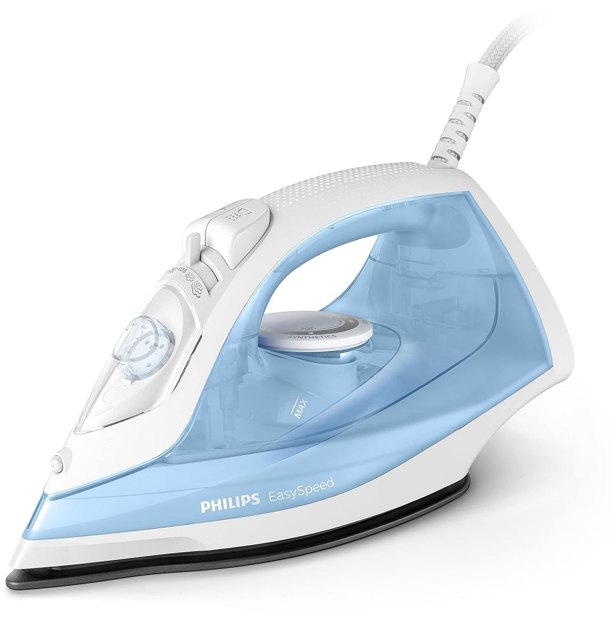 Philips EasySpeed Steam Iron - 2000W, Steam boost up to 90 g, Non-stick soleplate, Anti-scale, Blue - GC1740/26