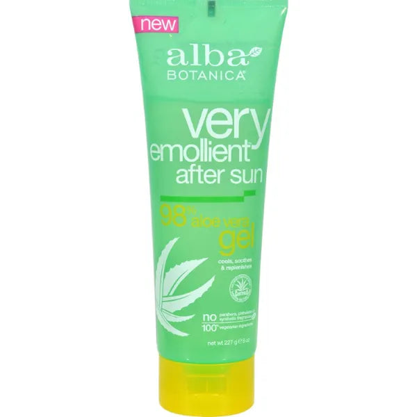 Alba Botanica Gel Aloe Vera After Sun 8 Oz