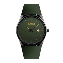 Skmei Unisex Unisex Analog Quartz Slim Fit Polyurethane Wrist Watch 1509 - Army Green